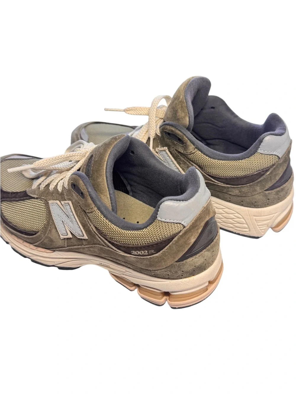 New Balance 2002R Olive Brown Sneakers Men’s 6 Women’s 7.5 Green Tennis Shoes